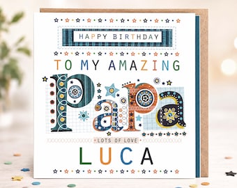Papa Birthday Card - Birthday Card For Papa - Birthday Card Papa