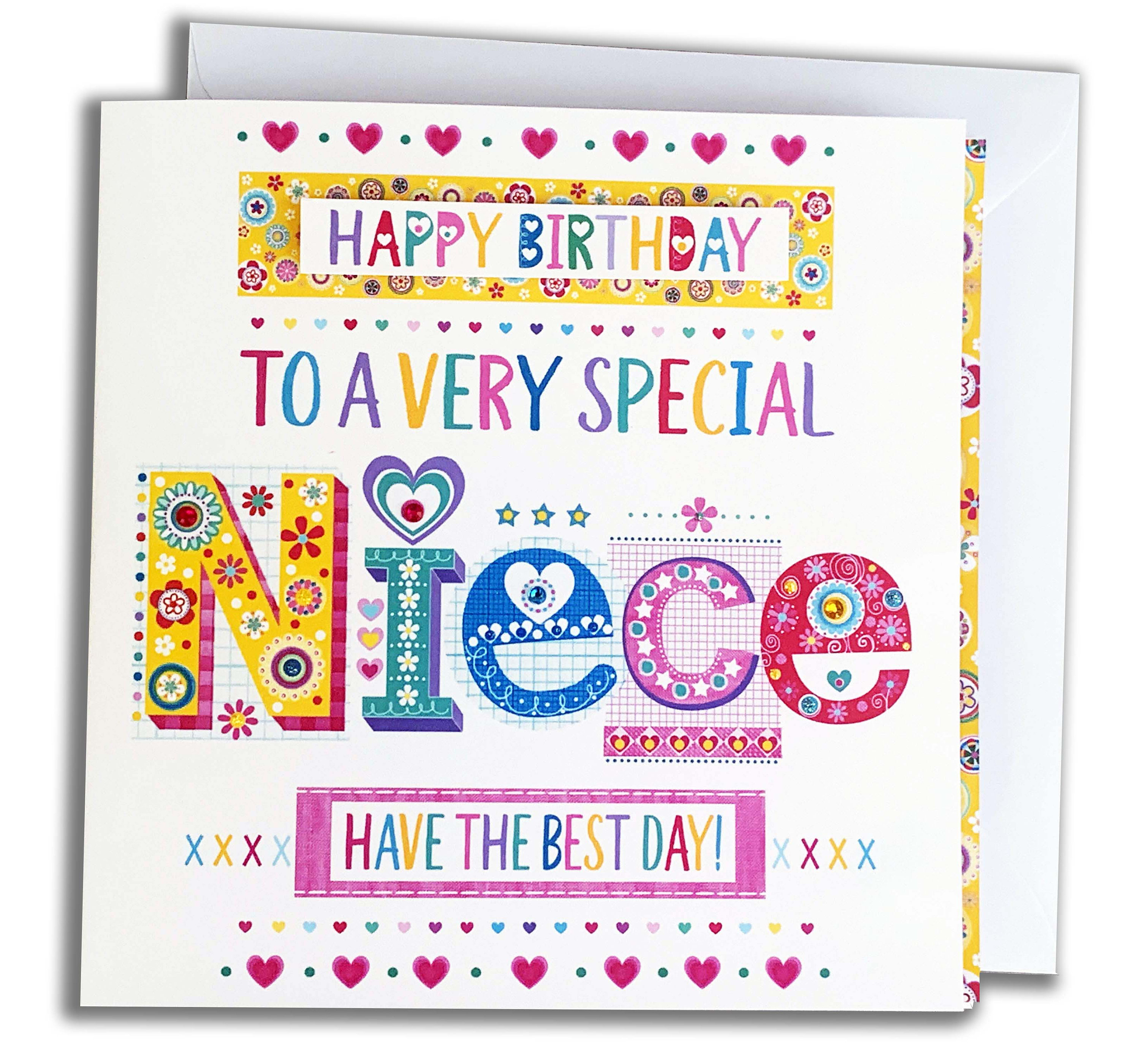 Biglietto di auguri per la nipote: design speciale fatto a mano - Italia