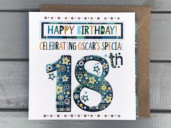 Personalised gifts for sales 18th birthday boy