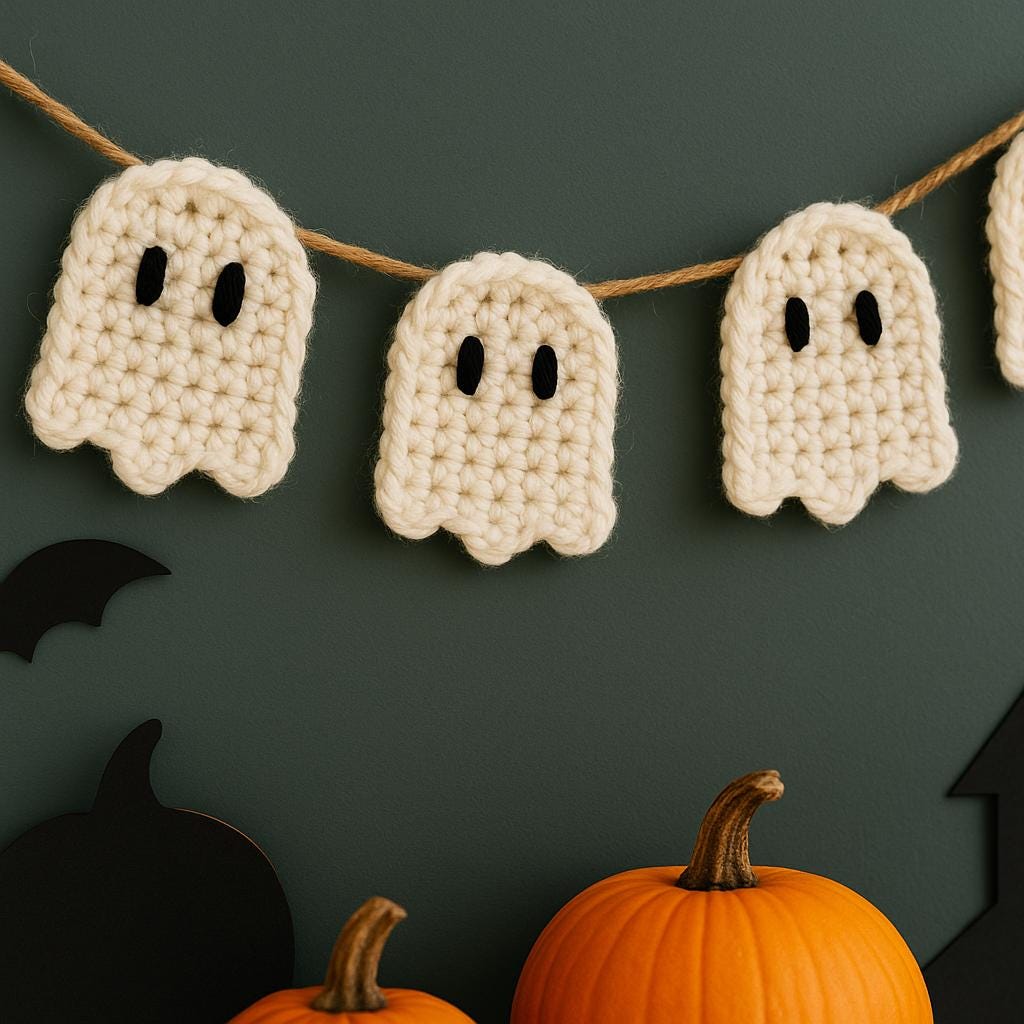 39 Halloween Crochet Patterns: Spooktacular Projects for All Ages 27 Halloween Crochet Pattern Ghost Crochet Ghost Garland