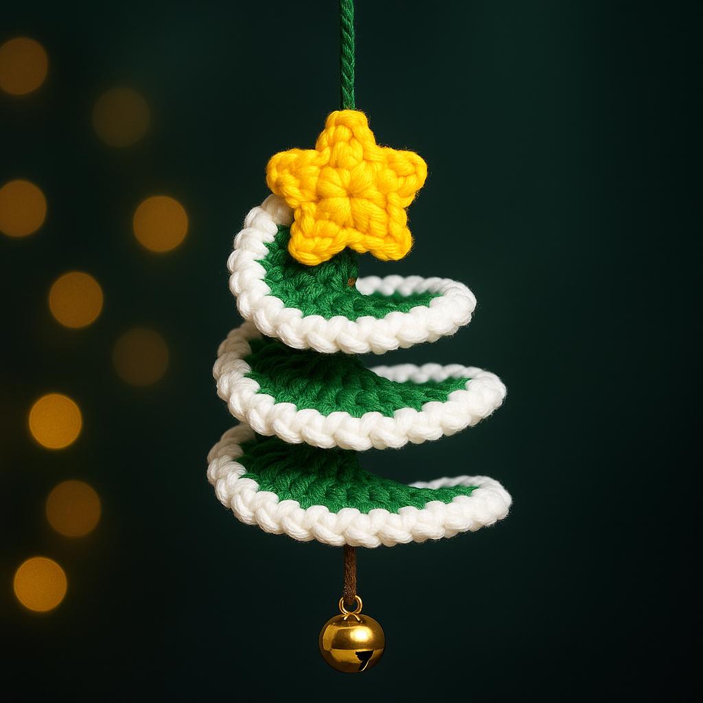 35 Spiral Crochet Patterns for Intricate, Giftable Makes 27 Spiral Christmas Tree Crochet Pattern Wind Spinner