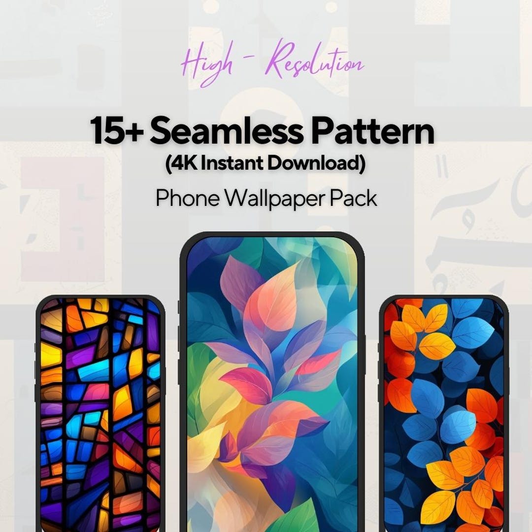 15+ Seamless Pattern Phone Wallpaper Pack — High Resolution Mobile ...