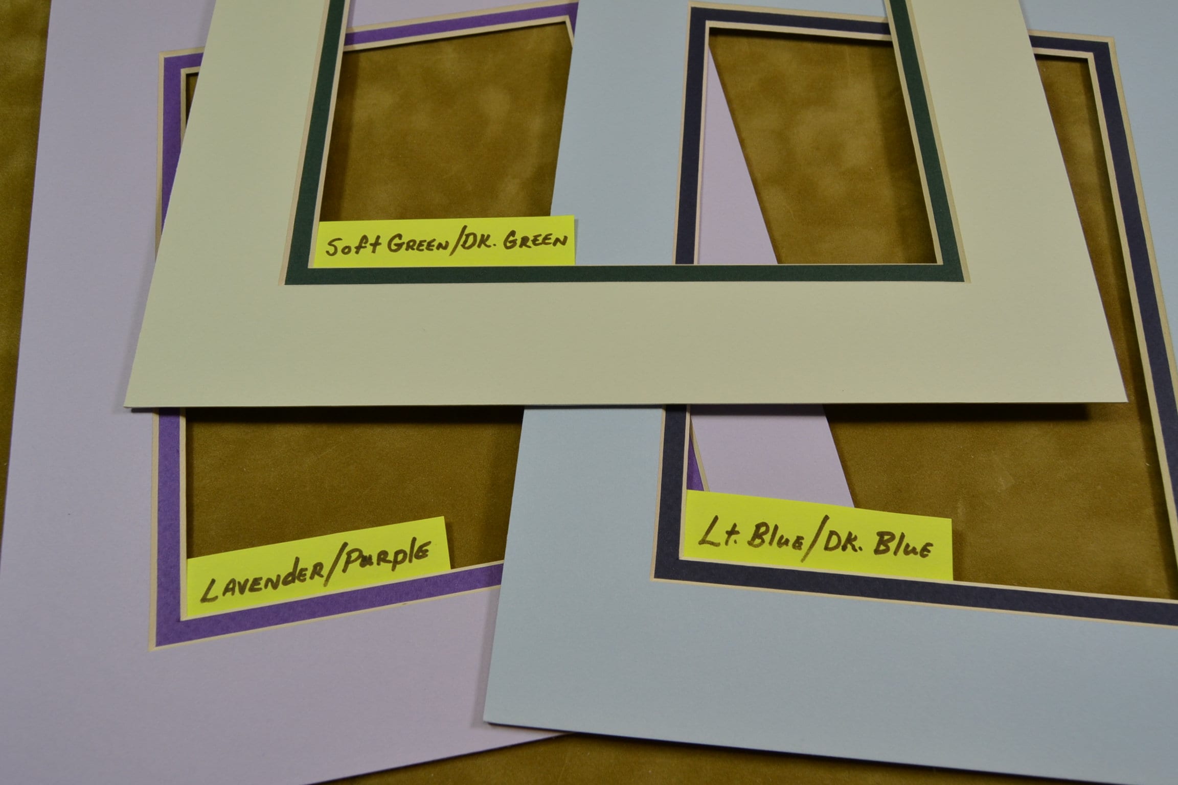 3 Pack Double Photo Mats 8x10 for 4x6 or 5x7 Photos 3 Color | Etsy