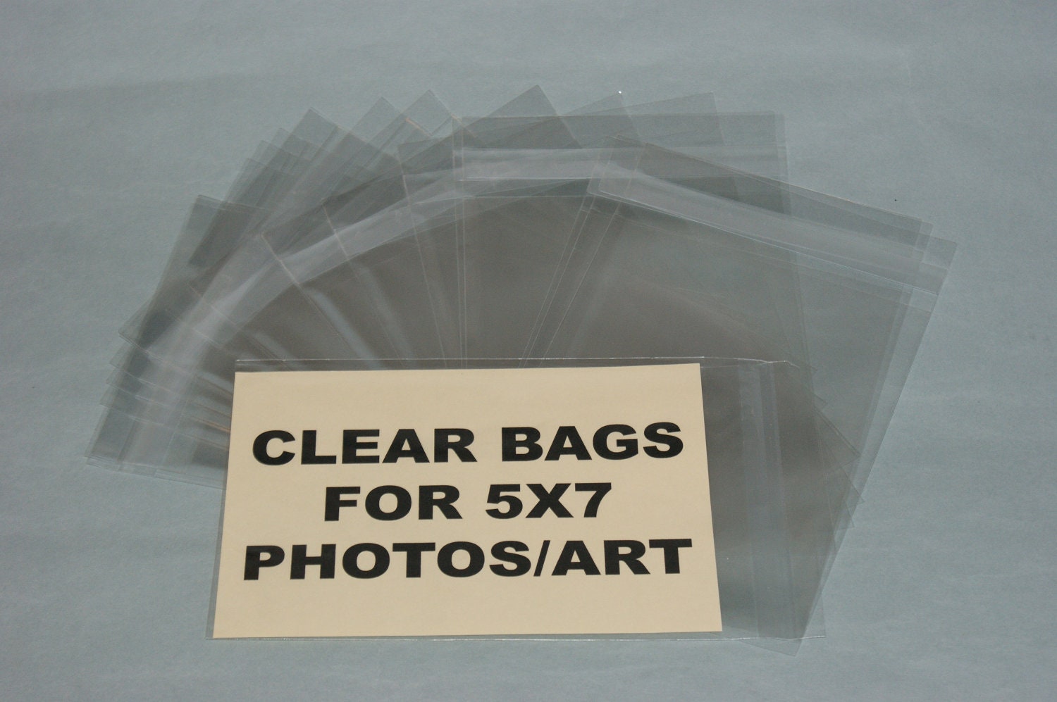 Clear Bags for Photos/Art Crystal Clear 5 x 7 Bags Etsy