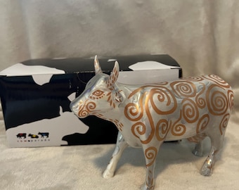 *限定* Welcome To Fabulous Las Vegas Cow Vintage Westland Cow Parade Ceramic Figurine~ #7326