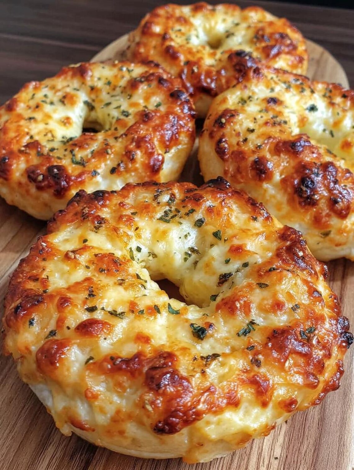 Stuffed Bread Rings Crispy Cheesy Garlic Bread Rings – Easy Homemade Pull-apart Bread - Etsy