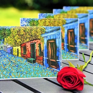 Five Note Card Set met enveloppen - Mooie kasseienpad
