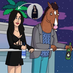 Custom Bojack Horseman Portrait! Personalized Anime, Custom Digital Art, Couple, Anime Gift, Drawing, Cartoon, Mother's Day Gift