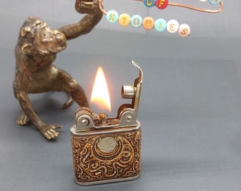 VINTAGE PETROL French LIGHTER  unic lighter 1930s antique lighter for collection