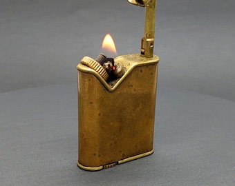 VINTAGE STYLE LIGHTER Brass pocket lighter briquet vintage