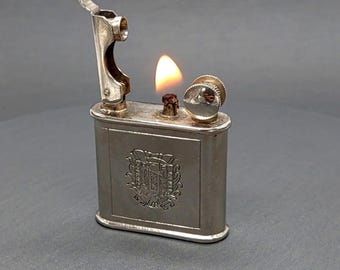 VINTAGE LIFT-ARM petrol lighter France 1940s