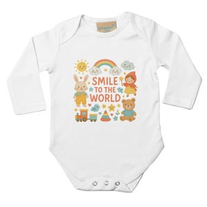 Classic Baby Long Sleeve Bodysuit White