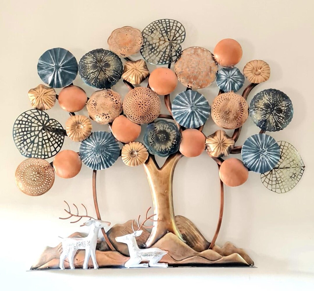 Large Metal Tree Wall Art - Etsy
