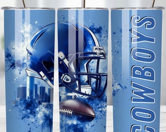 Cowboy 20oz Skinny Tumbler Wrap PNG, Sport 20oz Tumbler PNG, Mascot Sublimation Tumbler PNG Digital Download
