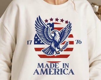 4th of July Eagle SVG, 4th of July SVG, Patriotic T-Shirt Design, Independence Day SVG, Sublimation Png, 4th of july Shirt, Instant Download