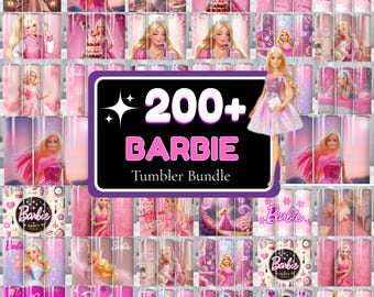 200+Barbie Tumbler Wrap Bundle 20oz Skinny Tumbler Sublimation Digital Download