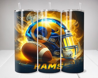 Ram 20oz Skinny Tumbler Wrap PNG, Sport 20oz Tumbler PNG, Mascot Sublimation Tumbler PNG Digital Download