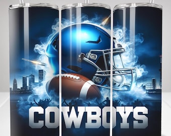 Cowboy 20oz Skinny Tumbler Wrap PNG, Sport 20oz Tumbler PNG, Mascot Sublimation Tumbler PNG Digital Download