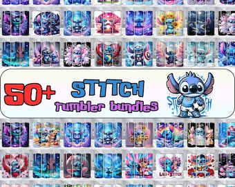 50+ Stitch Tumbler Wrap Designs Bundle, Stitch Sublimation Designs, 20 oz Stitch Tumbler Wrap PNG, Lilo & Stitch Sublimation, Commercial