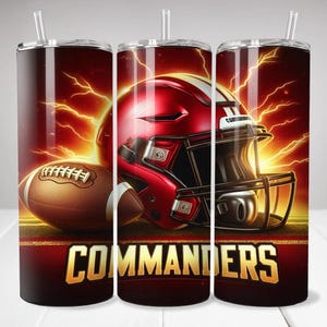 Washington 20oz Skinny Tumbler Wrap PNG, Sport 20oz Tumbler PNG, Mascot Sublimation Tumbler PNG Digital Download, Football Tumbler