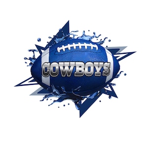Cowboys Football PNG Sublimation Design