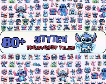 80+ stitch svg, stitch bundle, stitch clipart, stitch png, lilo and stitch svg, cricut svg, silhouette svg,stitch layered,stitch svg cricut