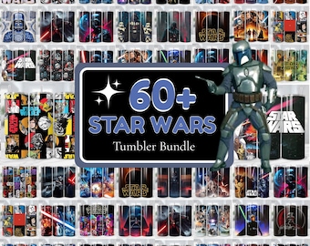 100+ StarWars Tumbler Wrap Bundle, Instant Download 20oz Tumbler PNG Wraps Design, Digital 20 oz Skinny Tumblers Designs Template