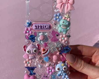 Stitch resin junk phone case iPhone 16 pro
