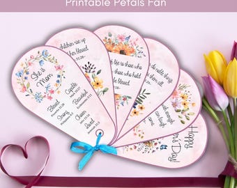 Christian Mother's Day Craft, Printable Mother's Day Bible Verse Activity, Sunday School Gift for Mom, Scripture Activity