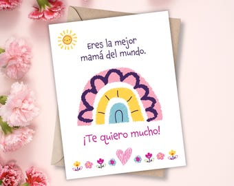 Dia de Las Madres, Regalo Para Mama, Printable Mothers Day Card, Spanish Mothers Day, Mexican Mothers Day, Mothers Day Español