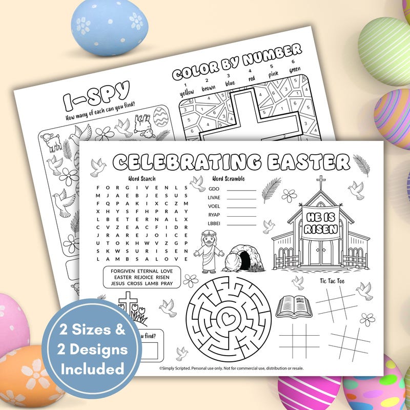 Easter Christian Coloring - Etsy