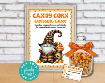 Juego de adivinanzas de maíz dulce, juego de adivinanzas, juego de fiesta de Halloween, juego de fiesta de oficina, juego de fiesta de otoño, juego de adivinanzas imprimible, maíz dulce