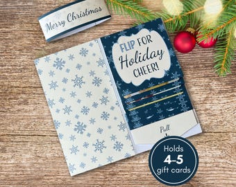 Christmas Waterfall Gift Card Holder Book, DIY Gift Card Holder, Holiday Waterfall Gift Card Booklet, DIY Money Holder Tutorial