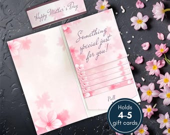 Mother's Day Waterfall Gift Card Holder Book, DIY Gift Card Holder Booklet, Waterfall Gift Card Book Printable, DIY Money Holder Tutorial