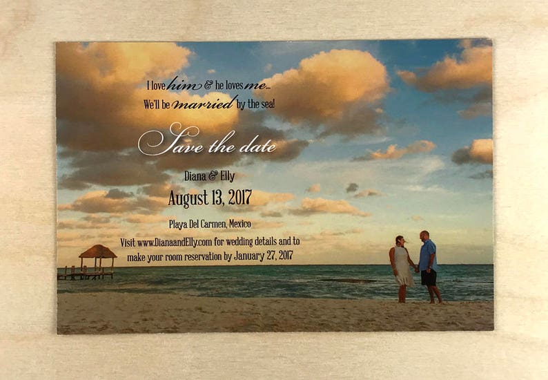 Beach Theme Save the Date Magnets