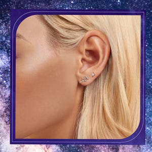 Zodiac Stud Earrings | 12 Constellation Earrings | Birthstone-Inspired Celestial Jewelry | Astrology Gift for Her | Horoscope Jewelry