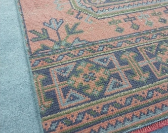 3x21 Ft Vintage Runner Rug, Long Narrow Hallway Handmade Tribal Boho Corridor Rugs,