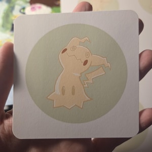 Digitally Painted Square Mimikyu Print