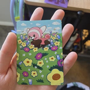 Carta Proxy de Pokémon Stufful pintada à mão
