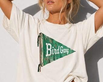 Bird Gang Pennant Shirt Philly Football Tee Vintage Birds Fan Shirt Comfort Colors 1717 Shirt Philadelphia Football Fan Gift Retro Pennant