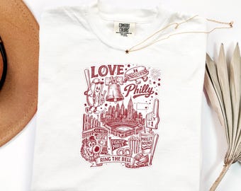 Philadelphia Baseball Collage Shirt Philly Baseball Graphic Tee Ring The Bell Shirt Phillies Inspired Retro Tee Philadelphia Sports Shirt