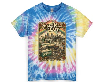Meet Me in the Lot Shirt Philly Football Tailgate Tee Go Birds Parking Lot Shirt Philadelphia Tie Dye Graphic Tee Vintage Philly Apparel