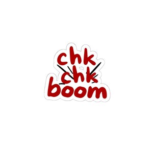 Chk chk boom verdwaalde kinderen kpop levendige Kiss-Cut stickers, leuke laptopstickers, cadeau voor muziekliefhebbers, woondecoratie, speelse muurkunst