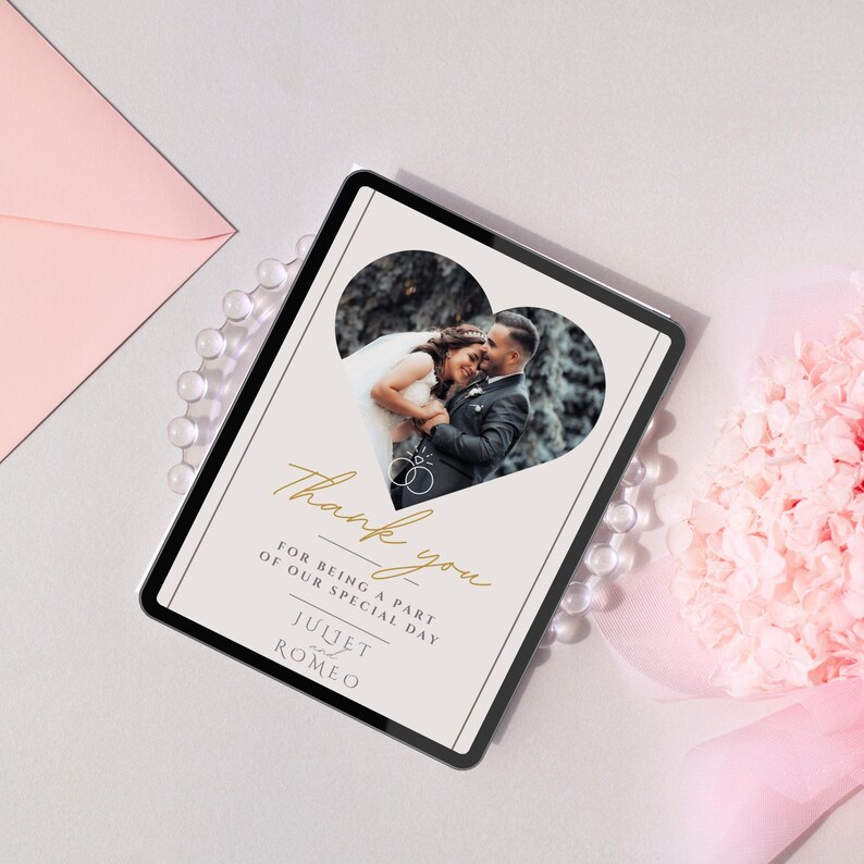 Personalized Wedding Thank You Cards – Printed Photo Cards | Custom ...