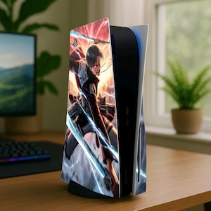PS5 Skin Wrap – Customisable Anime Titan Attack Vinyl Decal For Playstation 5 Gaming Console