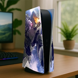 PS5 Skin Wrap – Customisable Space Veteran Vinyl Decal For Playstation 5 Gaming Console