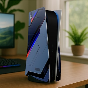 Naklejka na PS5 – personalizowana naklejka biometryczna z winylu na konsolę do gier Playstation 5
