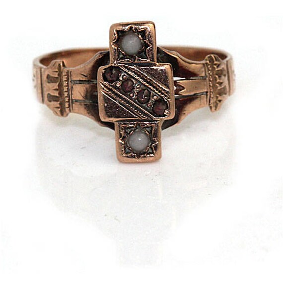 Garnet Engagement Ring Victorian Engagement Ring P