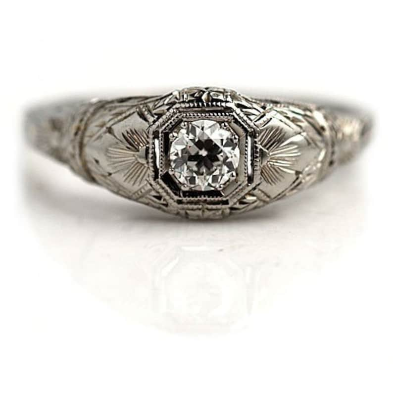 edwardian art deco engagement rings