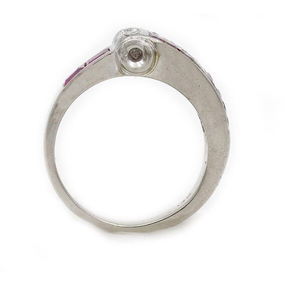 Art Deco .75 CTW Ruby & Diamond Art Deco Engageme… - image 3